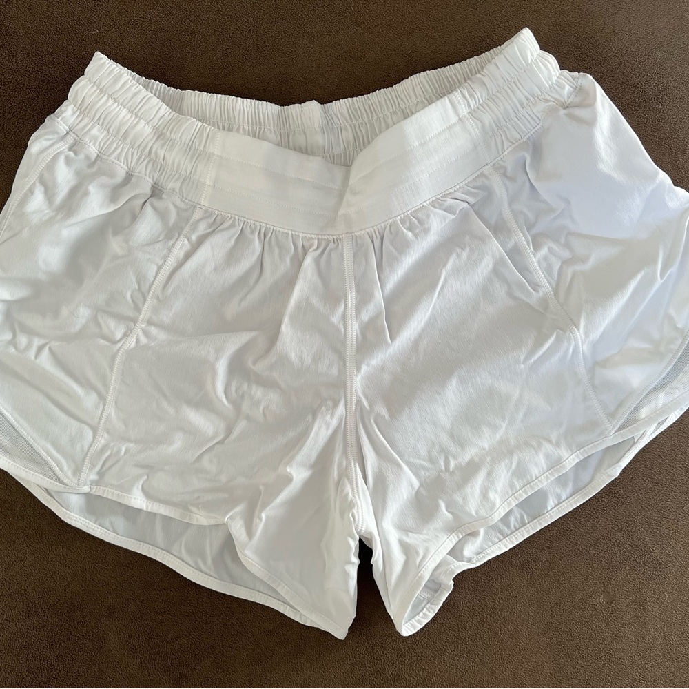 Lululemon Athletica White Athletic Shorts